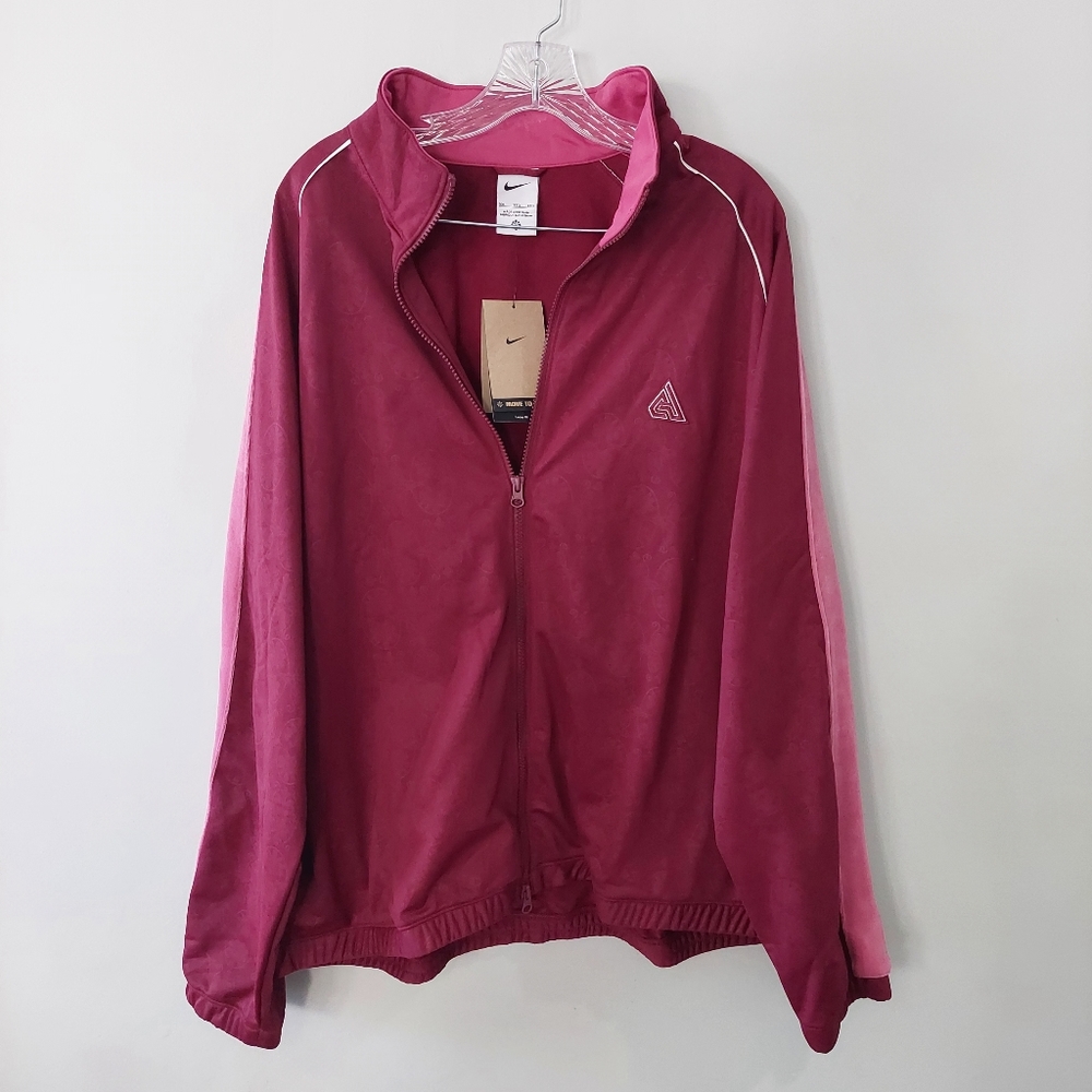 Nike Giannis Basketball Jacket XXL Red Dri-FIT Freak Move to Zero Loose Fit